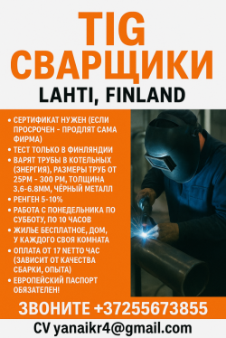 ТИГ сварщик